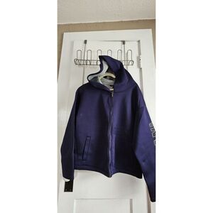 Armani Exchange Men's embossed‎ letters sleeve Large soft shell jacket w hood